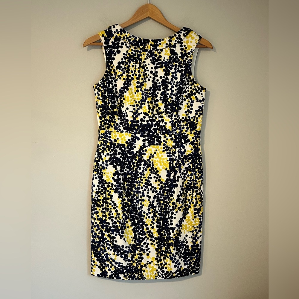 NWOT Boden Abstract Dot Print Sleeveless Sheath Dress Size 6P